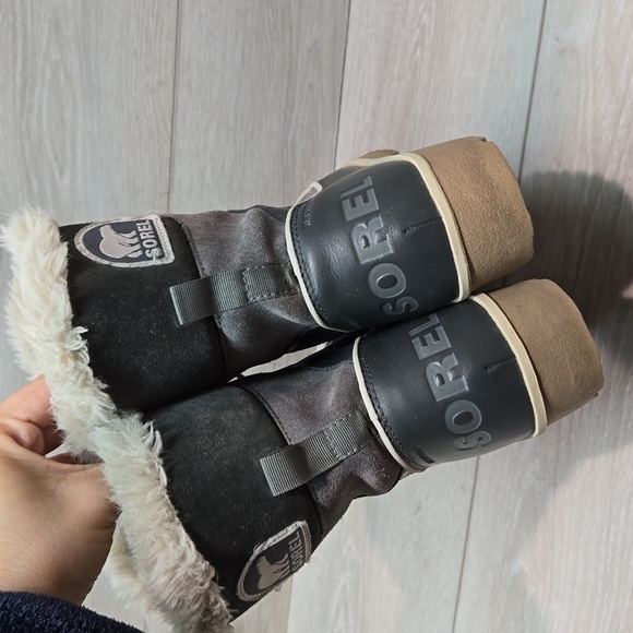 Sorel Women Leather Insulated lined boots shoes sz 9 - Picture 6 of 14